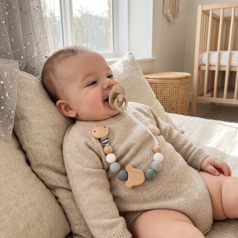 Baby Teethers - Mittsboy Personalized Pacifier Clip Custom Name