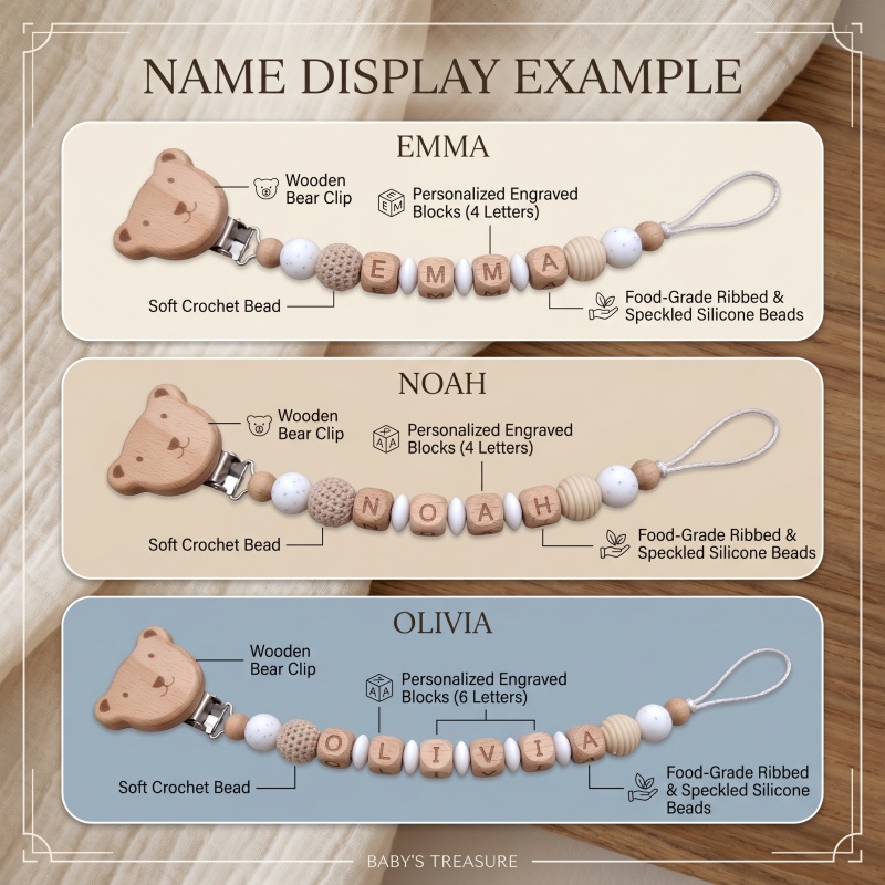 Personalized Pacifier Clip Cus – обзор и цена Baby Teethers